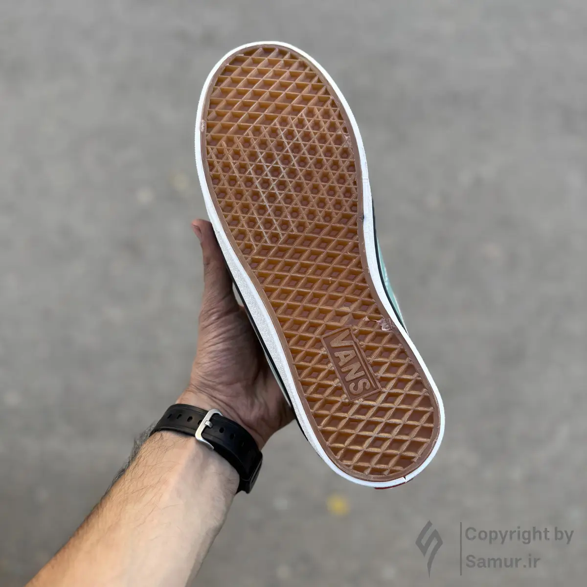 گالری تصاویر کتونی ونس اولد اسکول سبز آبی